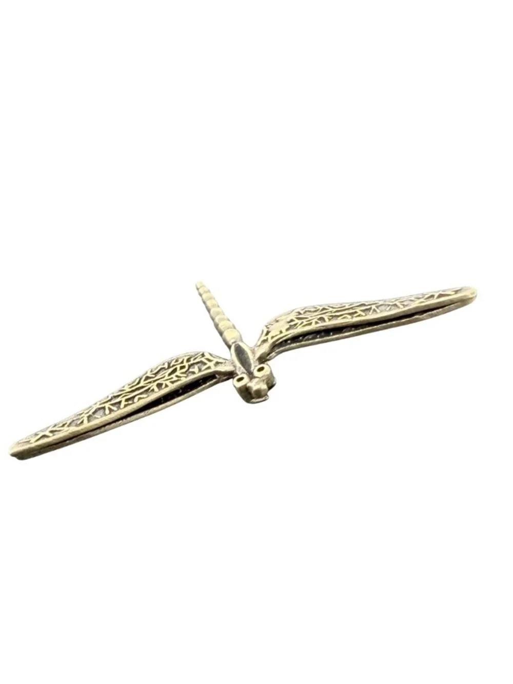 Miniature‎ Brass Dragonfly Spirit Animal Transformation Change Lightness Totem